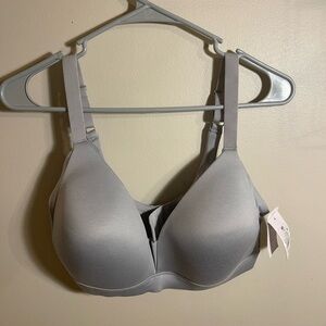 Nwt Auden Grey Lightly Lined Wirefree Bra 40D